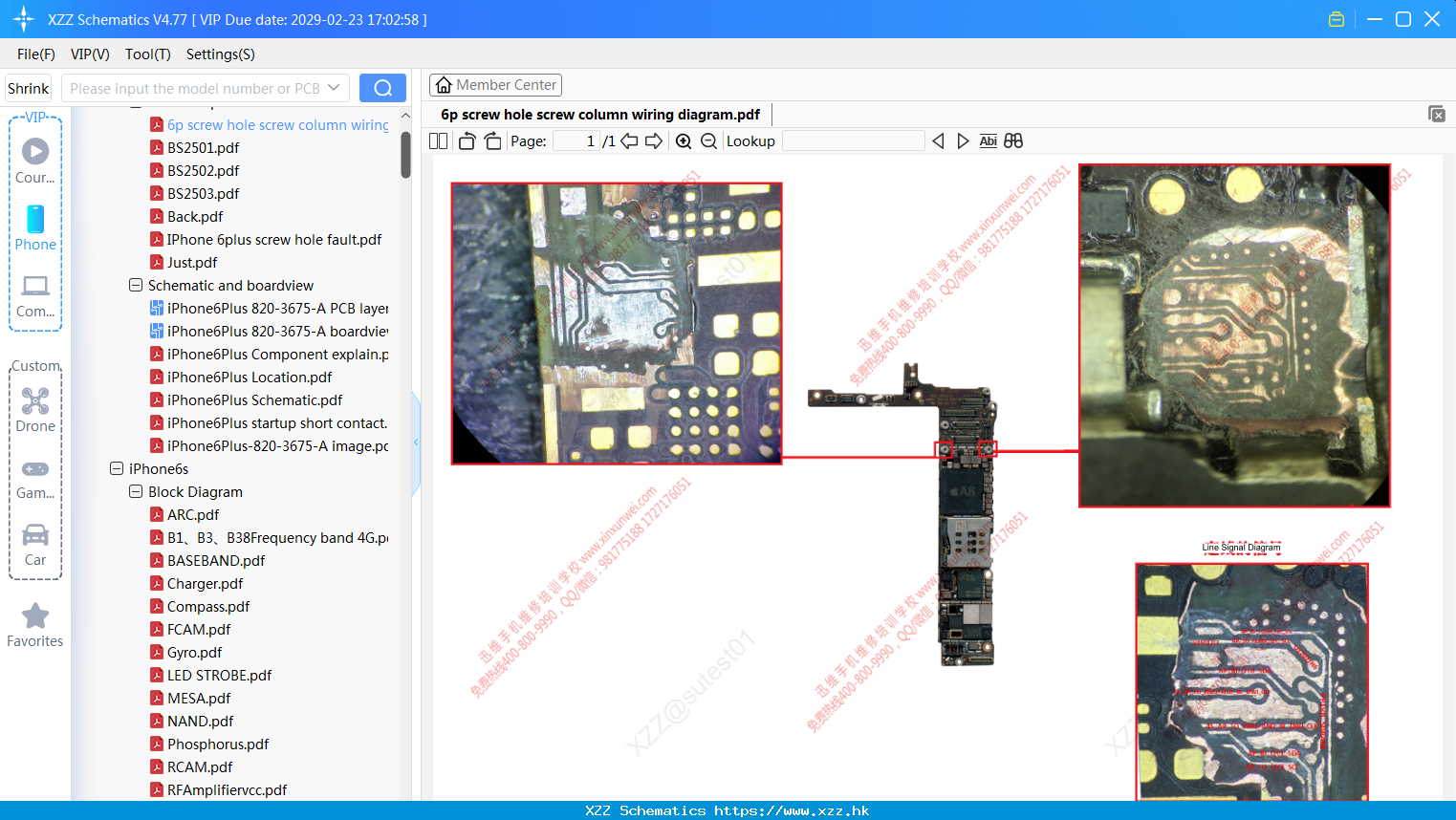 IPhone 6p Screw Hole Screw Column Wiring Diagram